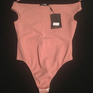 Misguided off the shoulder bodysuit